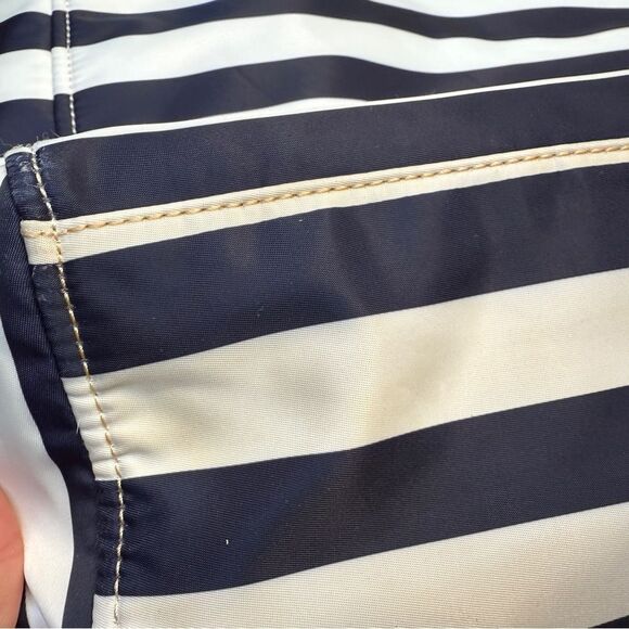 Kate Spade Blake Avenue Black and White Striped Tote Purse Bag - Picture 10 of 16